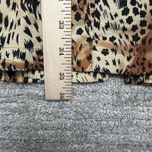 Vintage KOMITOR Coat Womens 3XL Brown Leopard Print Made in USA ILGWU 90s - Picture 9 of 9